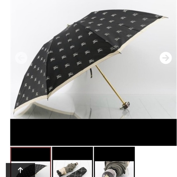 Burberry Black and Cream Umbrella - Picture 1 of 2